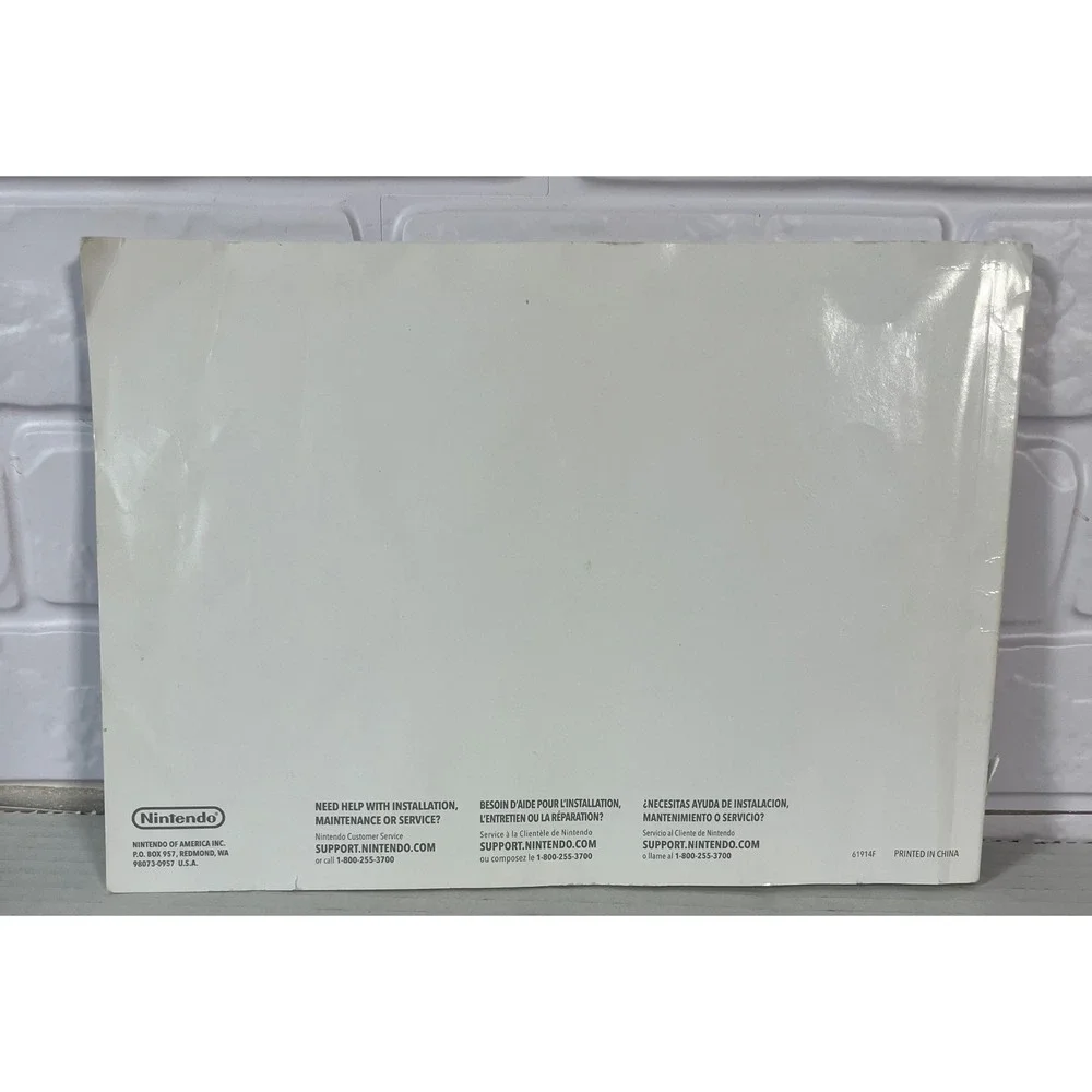 Nintendo‎ Wii Operations Manual System Booklet White Trilingual Guide